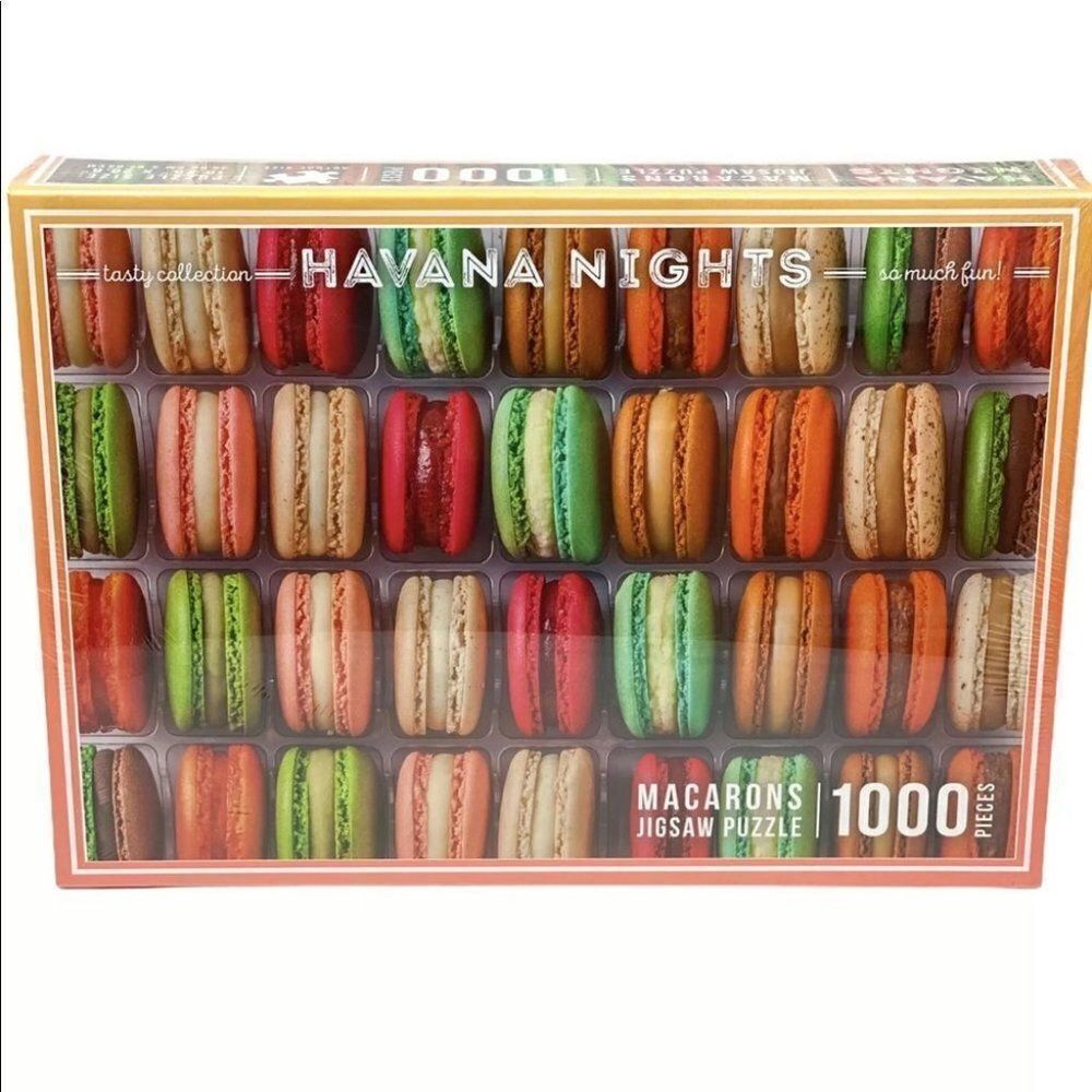 Macarons Jigsaw Puzzle -‎ 1000 Pieces - Havana Nights French Bakery Cook Paris